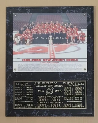 Placa de campeones de la Copa Stanley 1999-2000 New Jersey Devils Foto 1 de 4