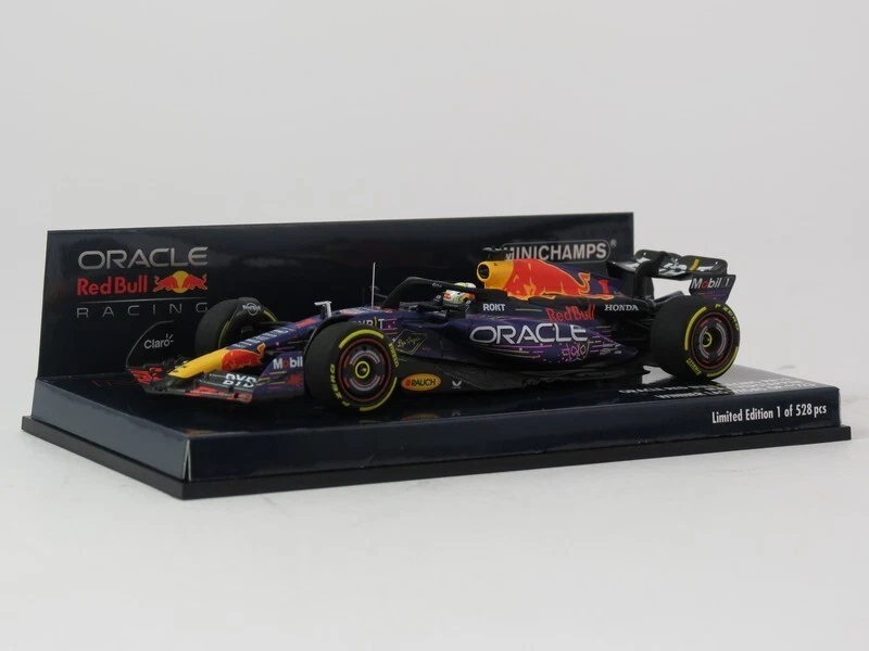 MINICHAMPS 410232201 1/43 Rosso Bull RB19 Max Verstappen Vincitore Las Vegas Gp