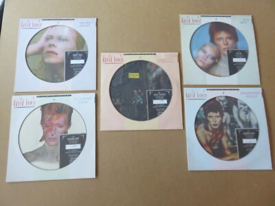 DAVID BOWIE COMPLETE ORIGINAL NUMBERED UK 1984 BOPIC 5 x PICTURE DISC LP SET - Image 1 of 4