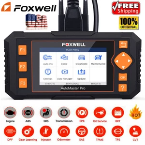 FOXWELL NT634 PRO Car OBD2 Diagnostic Scanner ABS SRS TPMS Oil Reset Code Reader - Picture 1 of 12