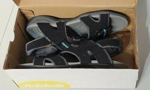 Dr Scholls Womens Sandals Black Size 10W Helen Double trap Beach Comfort Shoe - Bild 1 von 10