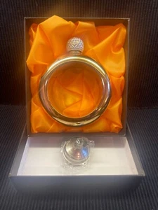 NEW CCJK LIQUOR FLASK Women with Funnel - Stainless Steel Bangle Bracelet Style - Picture 1 of 3