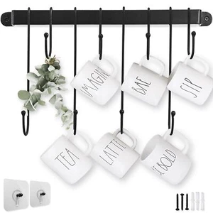 AJART Coffee Bar Decor Mug Holder 17" Coffee Cup Rack for Home Kitchen Office... - Picture 1 of 9