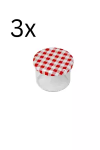 Deti Einmachgläser Marmeladengläser Schraubdeckel Gläser ca. 230 ml 3 Stück - Bild 1 von 1