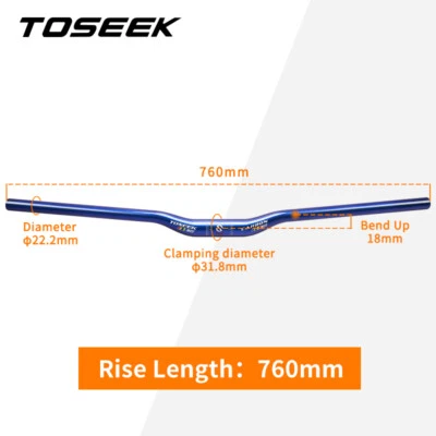 Manillar de bicicleta de carbono MTB montaña carretera ciclismo bicicleta barra plana/elevadora 580-760 mm Foto 1 de 4