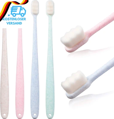 BOAO 4 Stück Extra Weiche Zahnbürsten 20000 Borsten Zahnbürste Mikro Nano Handzahnbür