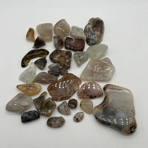Lote de 32 piedras y losas pulidas de ágata caída 1,5 lb - Imagen 1 de 10