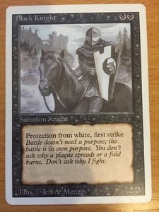 MTG x1 Black Knight Revised 3rd Edition Black Swamp Magic  - Picture 1 of 1