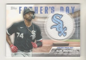 2023 Topps FATHER'S DAY COMMEMORATIVE PATCH FD-EJ ELOY JIMENEZ Chicago White Sox - Picture 1 of 2