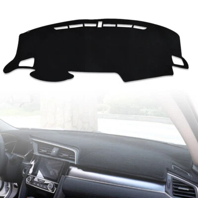 Черный коврик для приборной панели коврик для приборной панели для Honda Civic 2016 2017 2018 2019 2020 2021 - Изображение 1 из 4