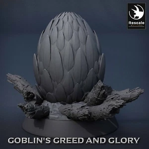 Verde dragon Ei A6 - Goblins Avaricia And Gloria - Rescale Miniatures - Tabletop - Imagen 1 de 2