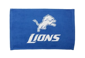 NFL Detroit Lions blau Rallye Handtuch weißes Logo 11" x 18" 100 % Baumwolle - Bild 1 von 1
