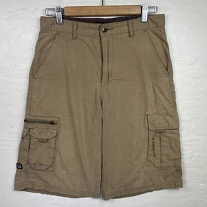 Pantaloncini cargo anni 90 Quicksilver uomo 30 marroni ricamati - Foto 1 di 18
