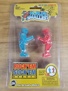 2017 World's Smallest Rock'Em Sock'Em Robots Toy Figures 2019 New Retro FREE S/H - Picture 1 of 3