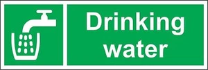 Drinking water metal park health safety sign - Picture 1 of 1