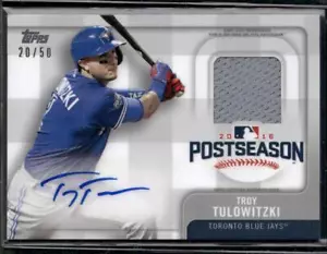 2017 Topps #PPAR-TT Troy Tulowitzki Postseason Performance Jersey AUTO #/50 - Picture 1 of 2