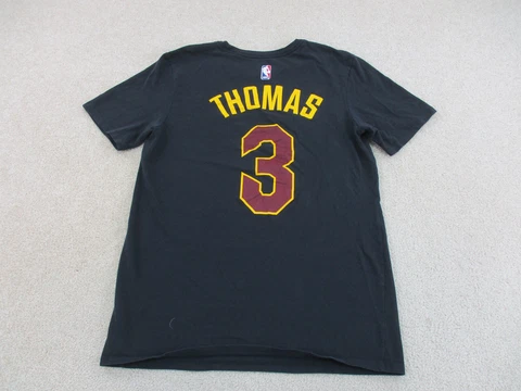 Cleveland Cavaliers Shirt Adult Small Black Red Basketball Isiah Thomas Men A35* Cover