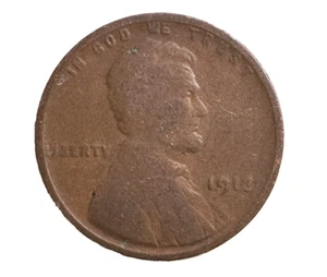 1913-P Lincoln Wheat Cent Good To Very Good Ciruclated - Picture 1 of 3
