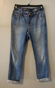 J Crew Broken In Boyfriend Jeans Damengröße 24 Medium Medium Wash gebraucht, in einwandfreiem Zustand - Bild 1 von 3