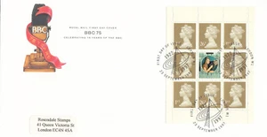 BBC Booklet Pane GB RM FDC London W1 1997 (139236) - Picture 1 of 1