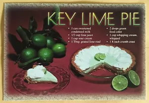 Recipe postcard Key Lime Pie Florida - Picture 1 of 2