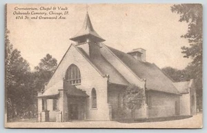 Chicago Illinois~Oakwoods Crematorium~Body Incinerated as Received $30~c1910 - Picture 1 of 2