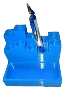 3D Druck Stifthalter Blau - Bild 1 von 5