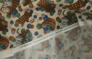 1.2 yards fabric bundle Cats Kittens 100% cotton Fabric VIP Print Cranston Works - Picture 1 of 3