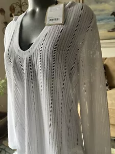 Neu Prana Kapuzenstrand Abdeckung Lg. #Bikini $ 85Einzelhandel - Bild 1 von 6