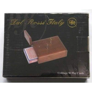 Cribbage Wood with Playing Cards (Dal Rossi) - Picture 1 of 1