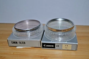 TWO ORIGINAL CANON 48 MM FILTERS. SKYLIGHT1X & UV 1X. - Picture 1 of 4