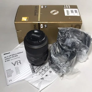 *Quasi come nuovo* obiettivo Nikon AF-S 105mm f/2.8 G ED VR N + cappuccio/borsa/scatola originale - Foto 1 di 19