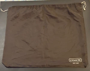 Cartera Coach para almacenamiento de zapatos bolsa con cubierta antipolvo con cordón 24" x 19" - Imagen 1 de 5