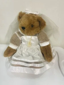 Vermont Teddy Bear Company Bride  Collector Wedding Bear - Foto 1 di 6