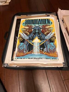 Soundgarden Toronto 2011 Munk One Poster SIGNIERT SN! - Bild 1 von 6