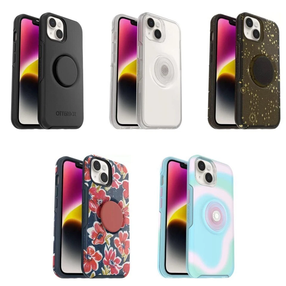 Funda OtterBox + Pop Symmetry Clear Series para iPhone 14 y iPhone 13 (Solo) Foto 1 de 1
