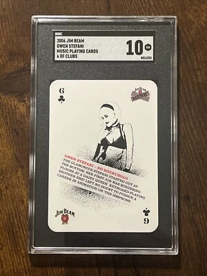 2006 Jim Beam Music Playing Cards Gwen Stefani No Doubt The Voice SGC 10 Pop 1 - Image 1 of 2