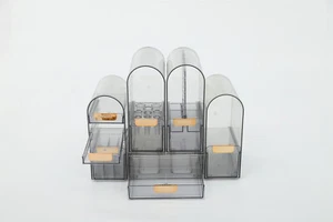 Arbeitsplatte Make-up Organizer Make-up Organizer Multifunktion Organizer Grau - Bild 1 von 13
