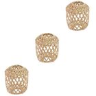  3 Count Small Lamp Shade Wicker Hollow Out Light Shades Lampshade Desk