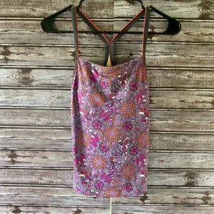 Tankini donna LL Bean Racerback taglia 6 stampa floreale regolare - Foto 1 di 6