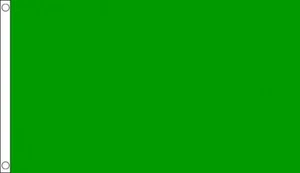 3' x 2' GREEN FLAG Blank Plain Colour Solid Coloured School Sports Day Sport - Picture 1 of 1