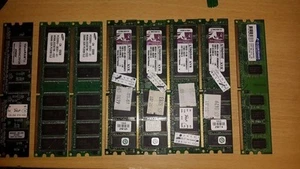 7 DESKTOP DDR MEMORY (Sticks) Smsung Kingston Silikon Power 2GB 512 128 - Picture 1 of 1