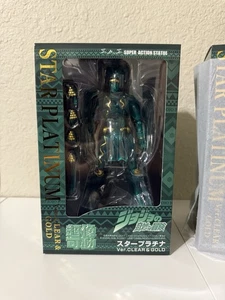 Jojos Bizarre Adventure Star Platinum Figure Clear And Gold Anime Expo 2025 - Picture 1 of 7