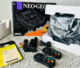 SNK NEO GEO CD Console CD-T01 Black Boxed and more Japanese, Tested  Rank B