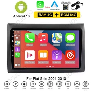 4+64GB For Fiat Stilo 2002-2010 Radio Car Stereo Carplay GPS Navi Android 13 BT - Picture 1 of 20