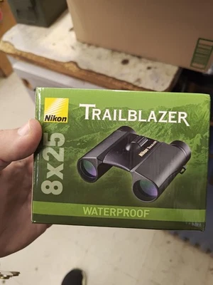 Nikon Trailblazer 8x25 ATB Waterproof Binoculars All Terrain Binocular Black NEW - Image 1 of 4
