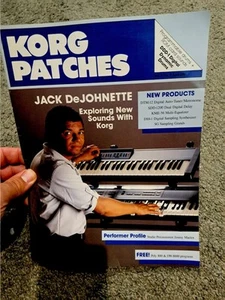 Vintage 1986 Korg Patches Magazine Keyboard Advertising - Imagen 1 de 7