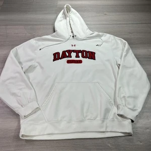 Dayton Flyers Hoodie Herren 2XL weiß NCAA Basketball Under Armour Sweatshirt - Bild 1 von 12