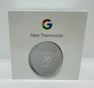 Google Nest G4CVZ Programmable Wi-Fi Thermostat - Fog Still sealed - Image 1 of 3