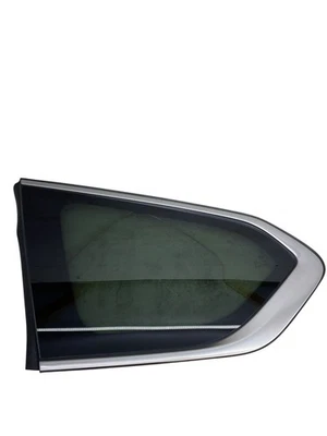 HYUNDAI SANTA FE 2021-2023 OEM TRASERO IZQUIERDO LADO DEL CONDUCTOR CUARTO VENTANA PANEL DE VIDRIO Foto 1 de 4